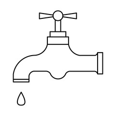 Water Faucet Icon For Logo And More