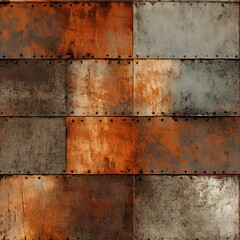 Rusted Metal and Industrial Grunge Pattern