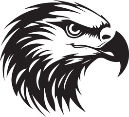 eagle, bird, vector, head, illustration, animal, cartoon, wild, tattoo, nature, animals, wildlife, mascot, logo, hawk, symbol, griffin, feather, freedom, black, falcon, emblem, design, beak, art