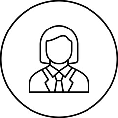 Female Accountant Icon