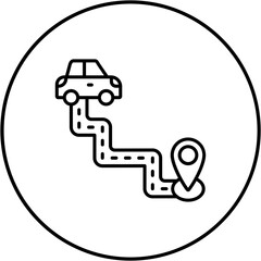 Driving Route Icon