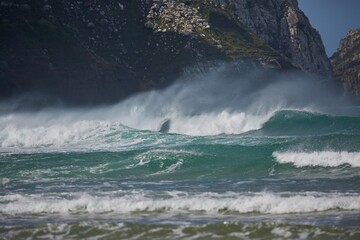 Stormy Waves Breaking