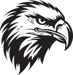 eagle, bird, vector, head, illustration, animal, cartoon, wild, tattoo, nature, animals, wildlife, mascot, logo, hawk, symbol, griffin, feather, freedom, black, falcon, emblem, design, beak, art