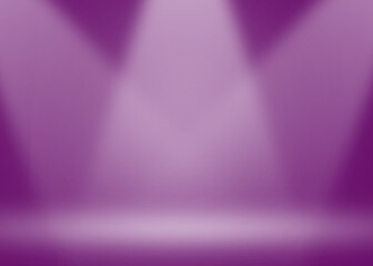 Dark purple background with spotlight