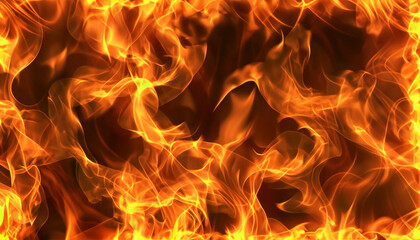 Fototapeta premium Flame motion on abstract background. Red fire texture, orange burn light.