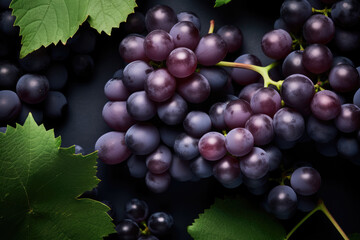 Fresh fruit brunch black grapes