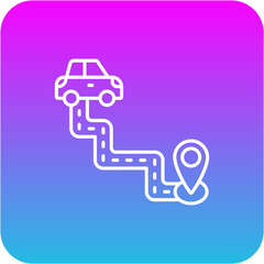 Driving Route Icon