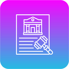 Obraz premium Law Icon