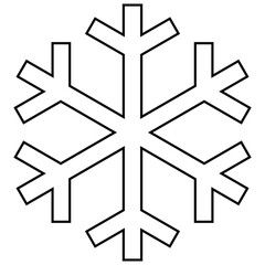Snowflake icon. New Year's snowflake. Vector illustration