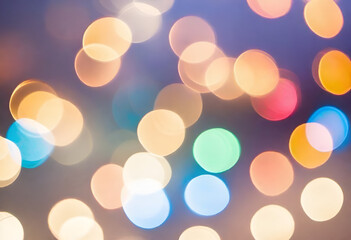 lights bokeh background in modern minimal style with many shades of colors