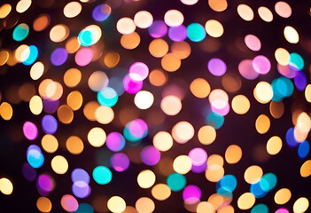 lights bokeh background in modern minimal style with many shades of colors