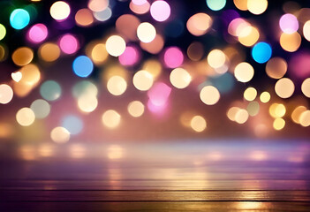 lights bokeh background in modern minimal style with many shades of colors