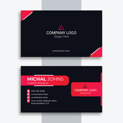 Vector modern and clean business card template.