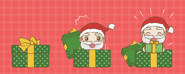 Little Santa Claus in the box