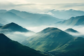 Obraz premium Majestic Mountain Landscape: Nature's Stunning Beauty