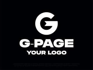 Obraz premium Modern professional logo in the shape of the letter G. Exclusive G shape