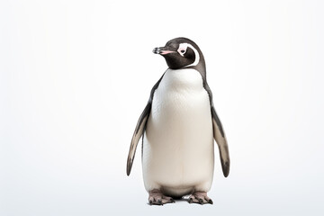 Fototapeta premium Penguin, Penguin Isolated On White, Penguin In White Background