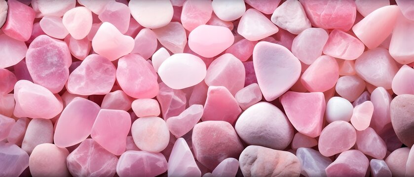 seamless rose quartz crystal texture background. generative ai