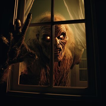 monster at the window