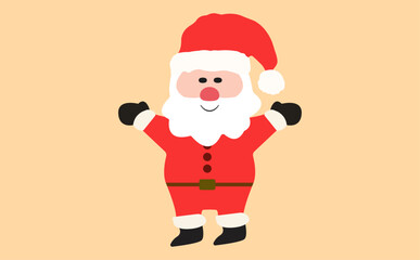 Santa Claus vector design.
new year christmas idea concept.