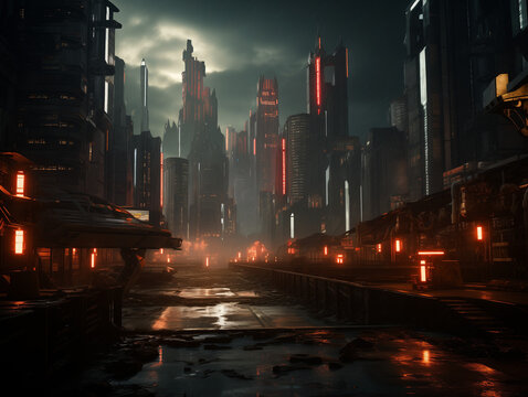 futuristic mega-city