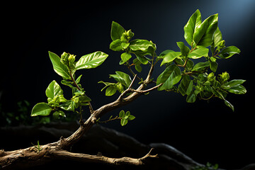Young Plant Growing In Sunlight