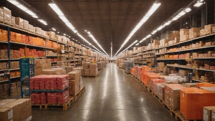 Meticulously Organized Warehouse: The Heart of Retail Excellence. Generative AI