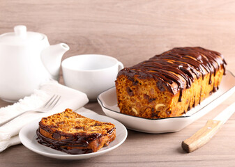 Bara brith – with chocolate drizzle