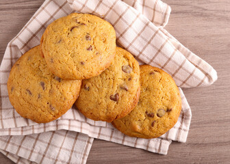 Homemade chocolate chip cookies