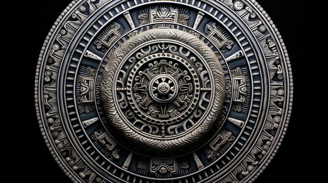 An intricate mandala with patterns that evoke the mystique of ancient runes, a visual language of the past.