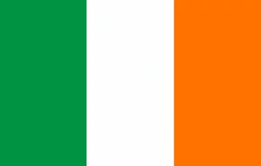 Fotobehang Flag of Ireland. Irish flag. European country. State symbol of Ireland © alexmak
