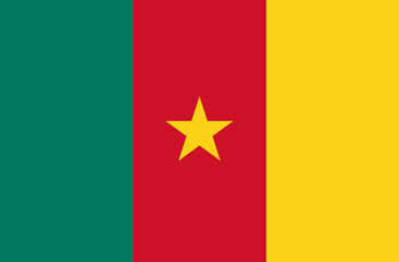 Flag of Cameroon. Cameroonian national flag
