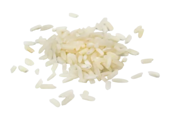 Foto op Canvas rice on white isolated background © Krzysztof Bubel
