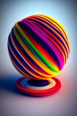 Fototapeta premium abstract sphere with lines