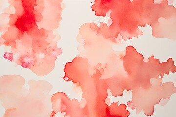 Obraz premium Abstract watercolor wallpaper, red watercolor wallpaper, red watercolor background, red ink blot background