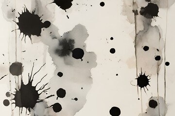 Abstract watercolor wallpaper, black watercolor wallpaper,   black watercolor background, black ink blot background