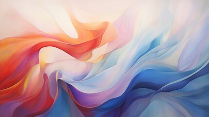 an ethereal and enchanting abstract creation, a dance of colors and shapes.
