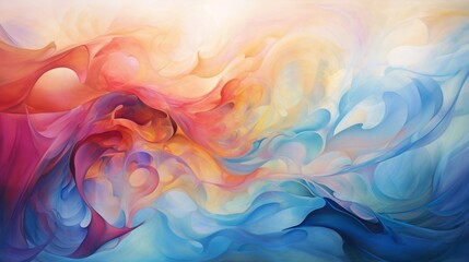 Fototapeta premium an ethereal and enchanting abstract creation, a dance of colors and shapes.