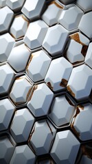 A series os fine lines that make hexagons and rectangular gates.UHD wallpaper