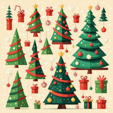 Weihnachtsbaum Sticker, generated image