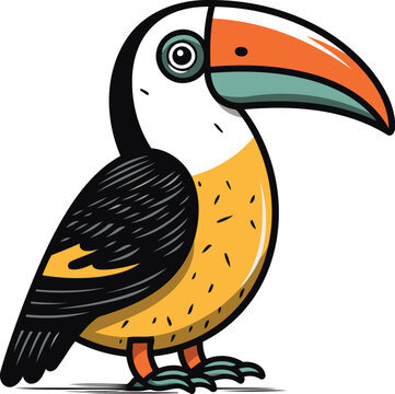 recommend clip art: Toucan bird. Vector illustration of a toucan bird.