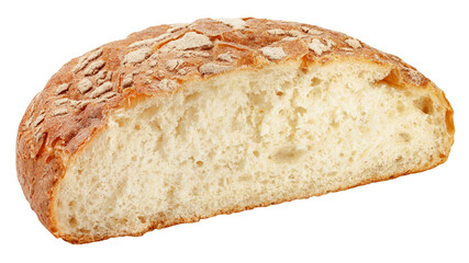 Bread isolated on white background, full depth of field