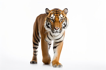 Fototapeta premium Tiger, Tiger Isolated In White, Tiger In White Background, Tiger Isolated On White Background
