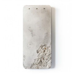 Cement base or cement podium highlighted on isolated white background, ideal for design presentation