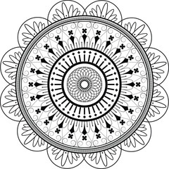 beautiful mandala art vector design