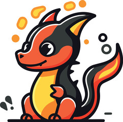 Cartoon kangaroo. Cute kangaroo. Vector illustration.