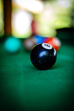 Retrato bola 8 de bilhar