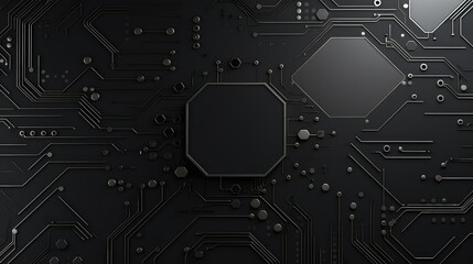 Obraz premium Black circuit board background