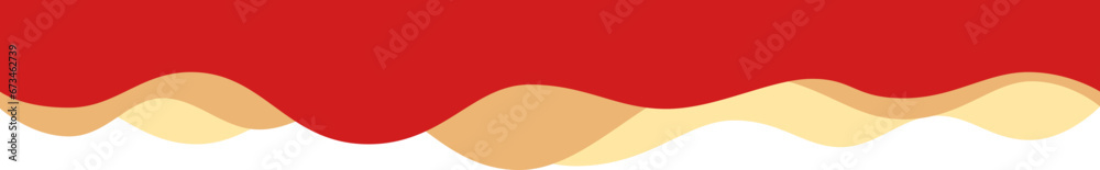 Wall mural divider header for app, banners or posters. set of template dividers shapes for website. curve lines