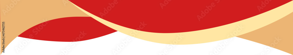 Wall mural divider header for app, banners or posters. set of template dividers shapes for website. curve lines